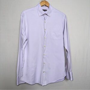 Peter Millar Light Purple Summer Comfort  Button-Down Shirt L
